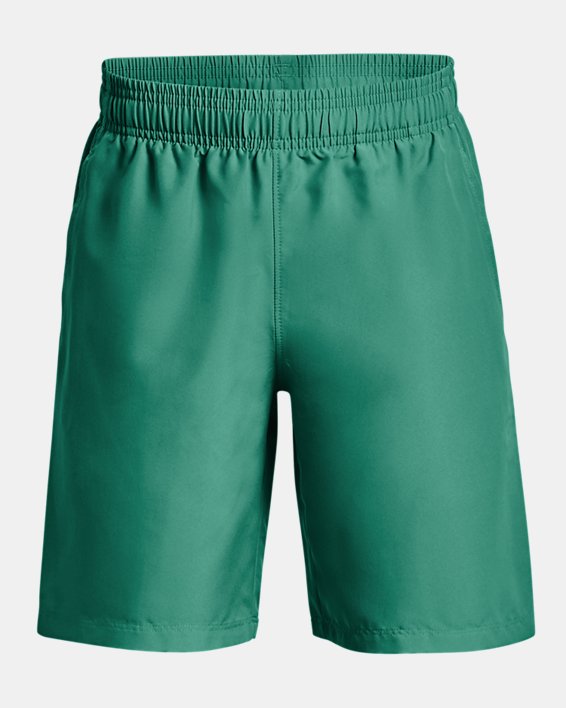 Boys' UA Woven Graphic Shorts, Green, pdpMainDesktop image number 0